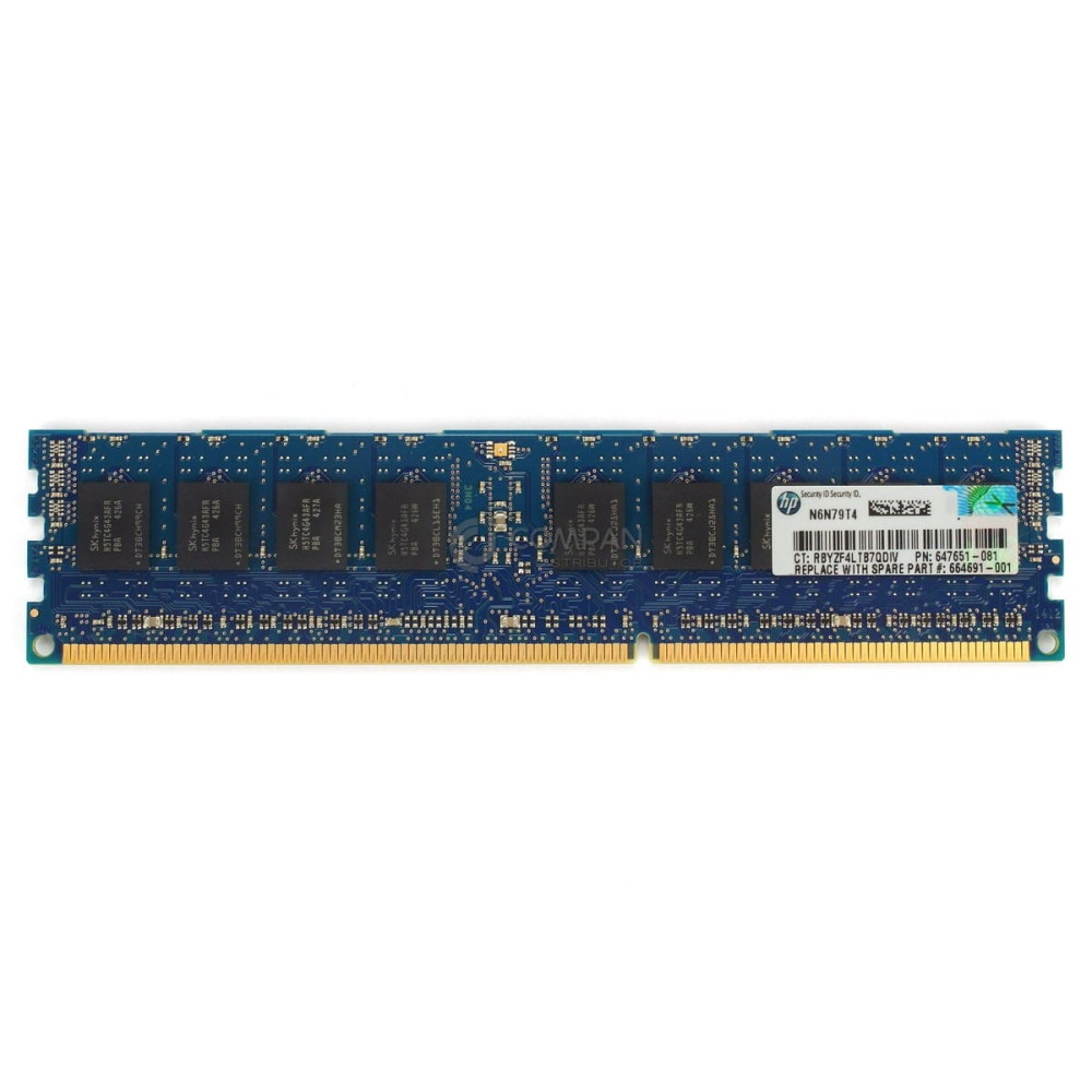 647651-081 HP DDR3 8GB PC3-12800 1600MHZ RDIMM